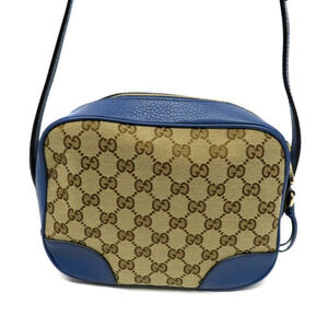 Gucci Bree crossbody bag GG canvas leather Blue